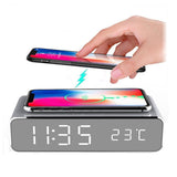 Draadloze Oplaadklok | LED-display & Temperatuurweergave