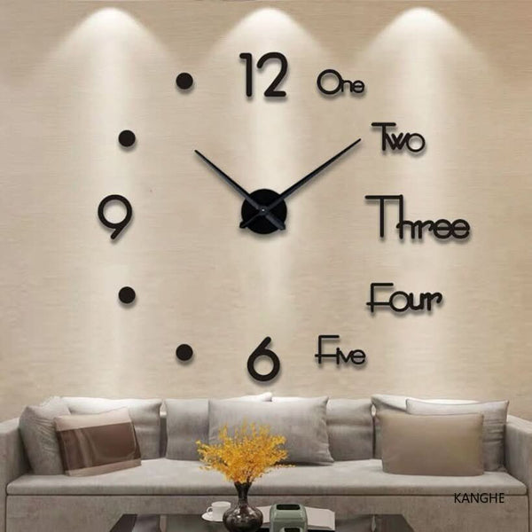 3D Wandklok | Moderne 3D Decoratie met Elegante Stijl