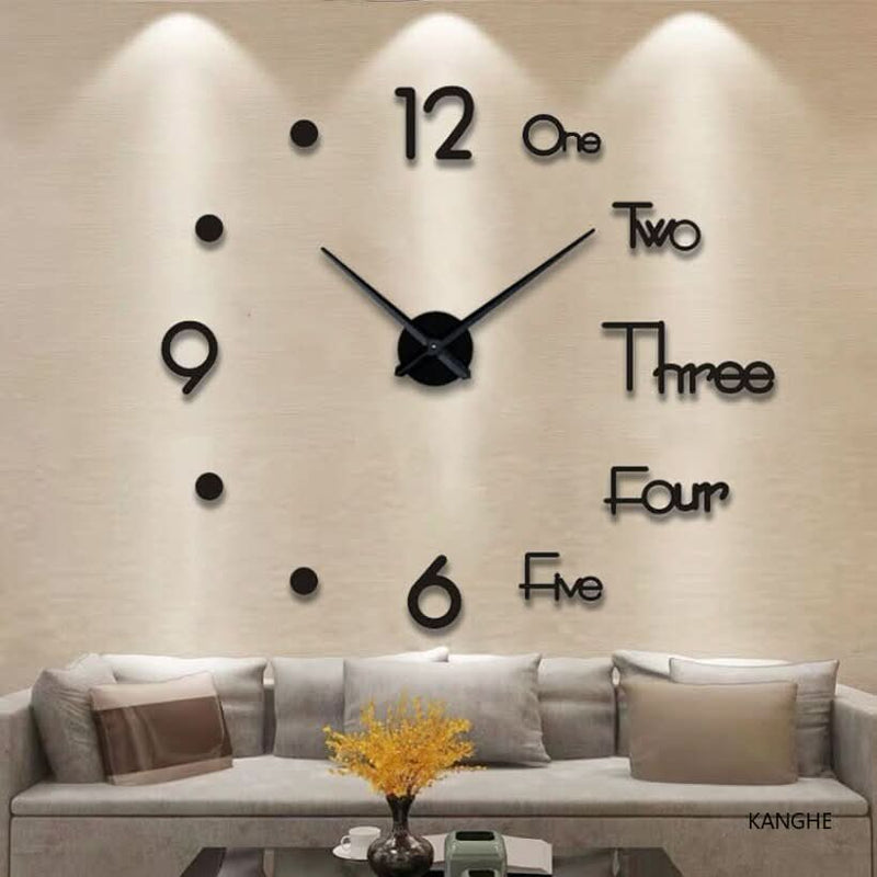 3D Wandklok | Moderne 3D Decoratie met Elegante Stijl