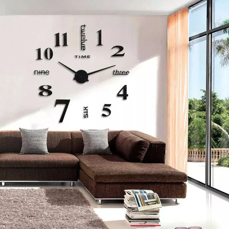 3D Wandklok | Moderne 3D Decoratie met Elegante Stijl
