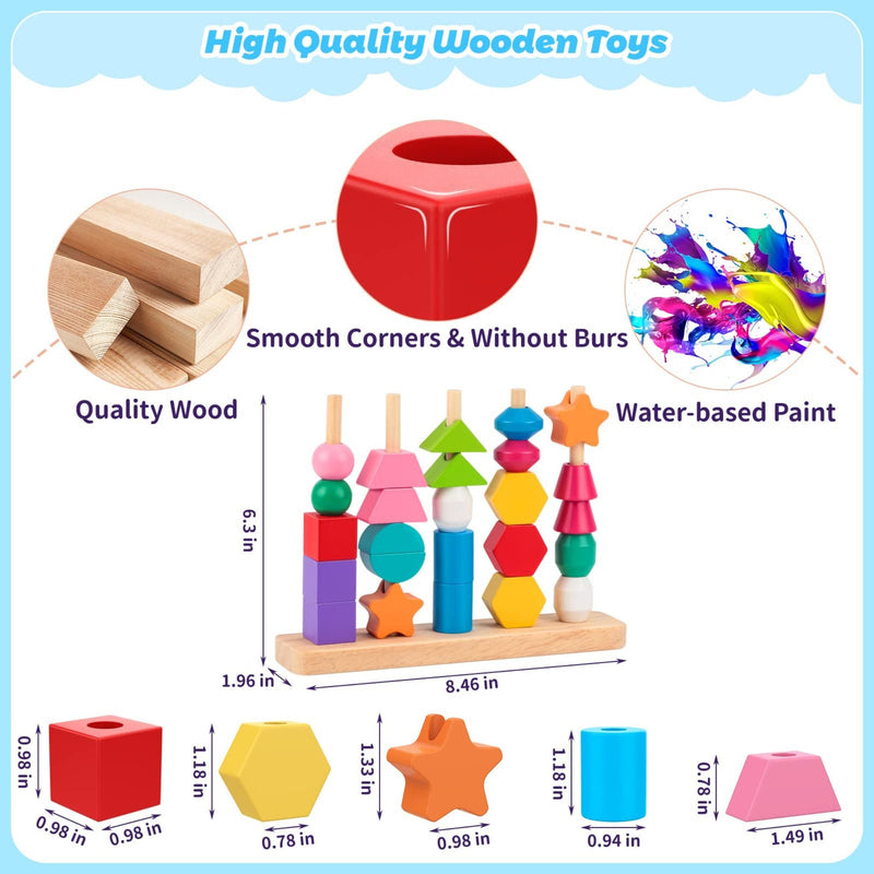 Creatieve Stapelementen Set - Montessori Speelgoed