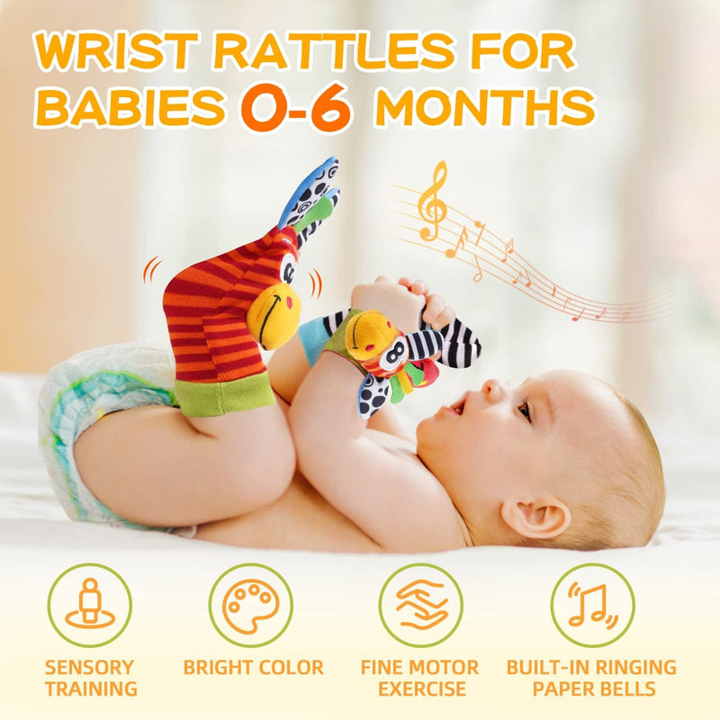 Baby Rammelsokjes Set - Zacht en Muzikaal
