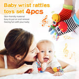 Baby Rammelsokjes Set - Zacht en Muzikaal