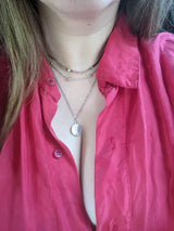 Delicate Drie-Lagen Zilveren Ketting – Stijlvolle Everyday Accessoire