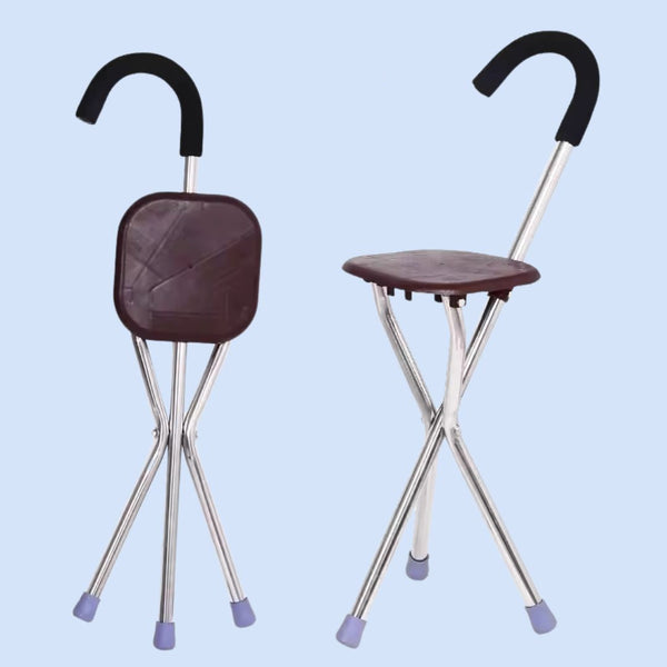 CrutchSeat - Opvouwbare kruk voor comfort - licht en draagbaar