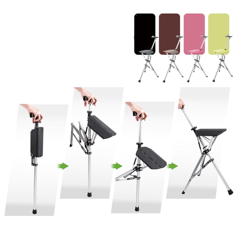 CrutchSeat - Opvouwbare kruk voor comfort - licht en draagbaar