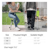 CrutchSeat - Opvouwbare kruk voor comfort - licht en draagbaar