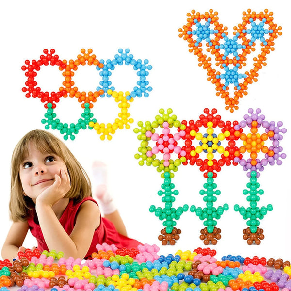 Creatieve Sneeuwvlok Bouwstenen voor Kinderen – Stimuleert Fantasie & Motoriek