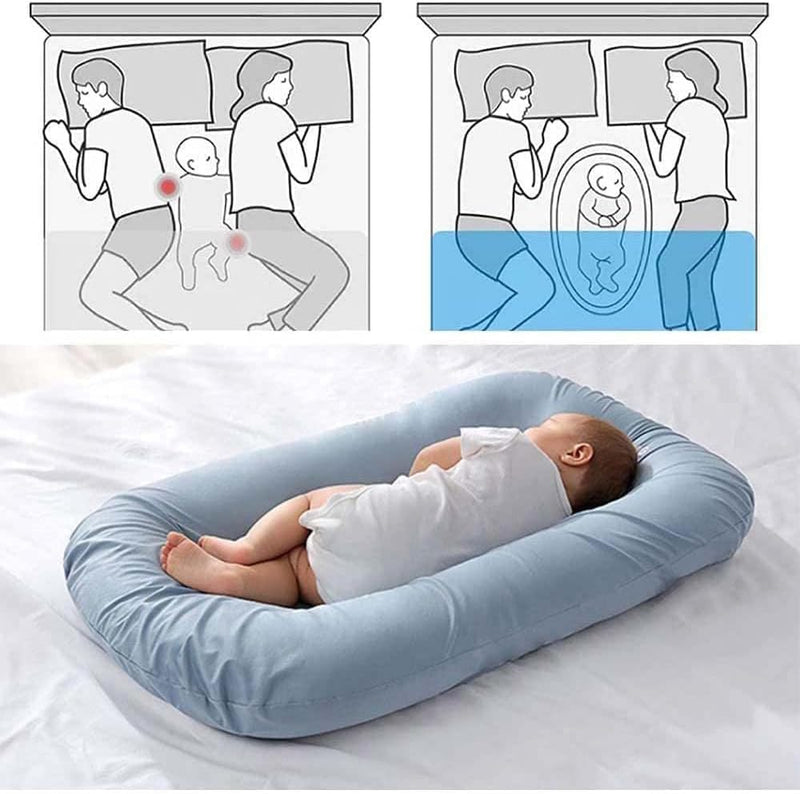 Baby Lounger Kussen - Zacht Katoen | Baby Nest 0-24 Maanden