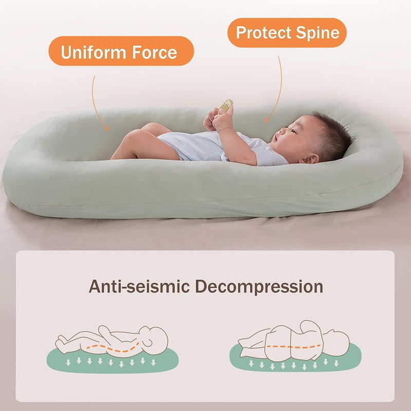 Baby Lounger Kussen - Zacht Katoen | Baby Nest 0-24 Maanden
