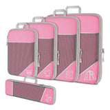 Compressie Reisorganisers | Slimme Inpakoplossing | Ruimtebesparende Bagage Cubes | Perfect Voor Vakanties & Zakenreizen | 5-delige Set | Lichtgewicht & Duurzaam | Maximale Ruimtebesparing | Avontuurlijke Reiskompanen