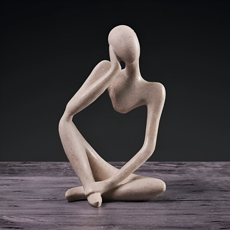 Abstrakte Sculptuur "De Denker" – Tijdloze Elegantie voor jouw Interieur