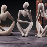 Abstrakte Sculptuur "De Denker" – Tijdloze Elegantie voor jouw Interieur