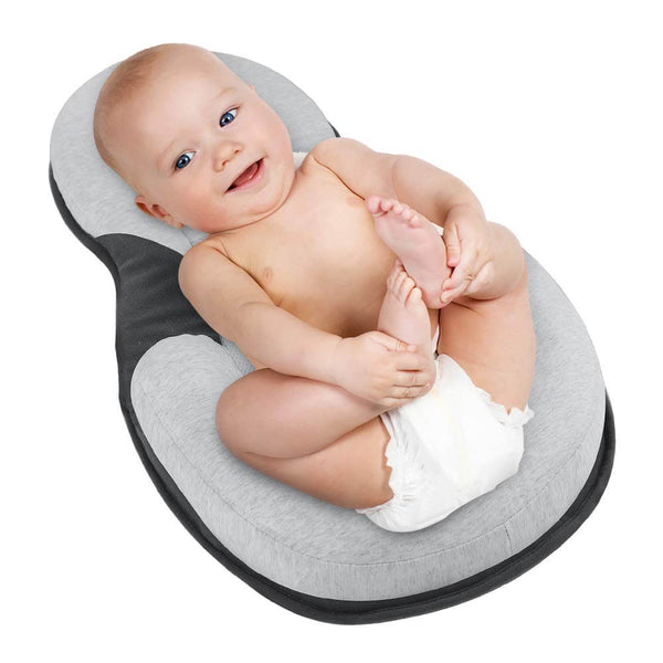 Ergonomisch draagbaar babybed met hoofdkussen tegen plat hoofd – Slaapcocon