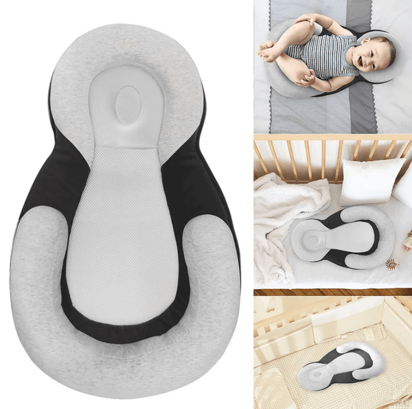 Ergonomisch draagbaar babybed met hoofdkussen tegen plat hoofd – Slaapcocon