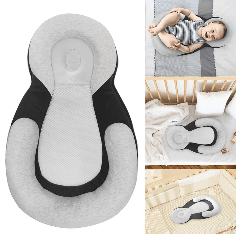 Ergonomisch draagbaar babybed met hoofdkussen tegen plat hoofd – Slaapcocon