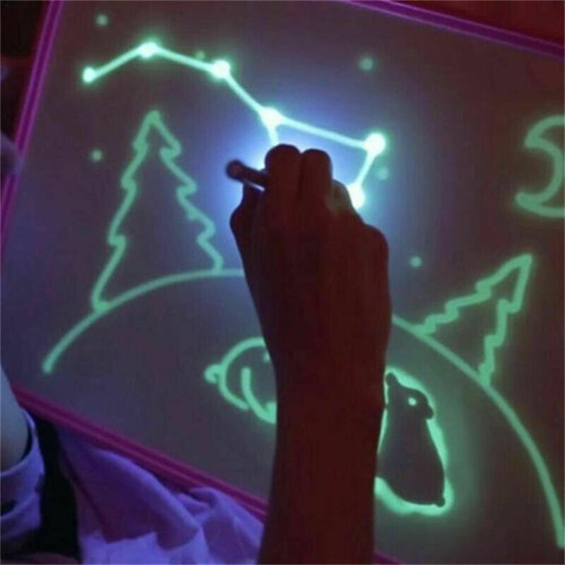Lichttafel om te tekenen zonder kleur voor kinderen – Herbruikbaar & magisch