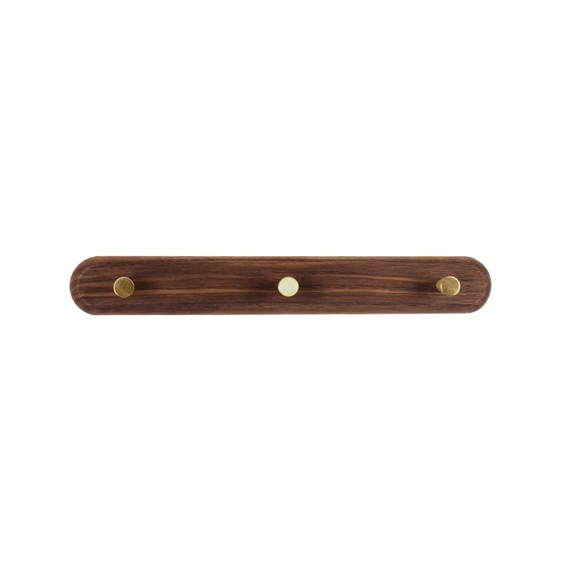 Wandgarderobe van hout met messing haken - LignaHook