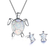 Ocean Wonder Schildpad Set met Ketting en Oorbellen – Mila