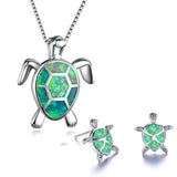 Ocean Wonder Schildpad Set met Ketting en Oorbellen – Mila
