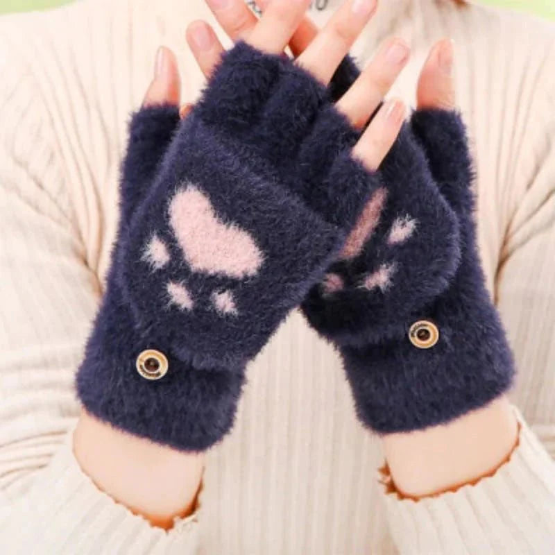 Purrfect Mitts | Elevate your winter look with plush sophistication!