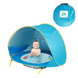 UV-beschermstrandtent met geïntegreerd baby-spaakbad – Schaduwplitsch