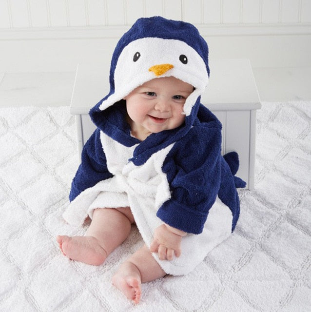 Badhanddoek met Kapuze en Diermotief