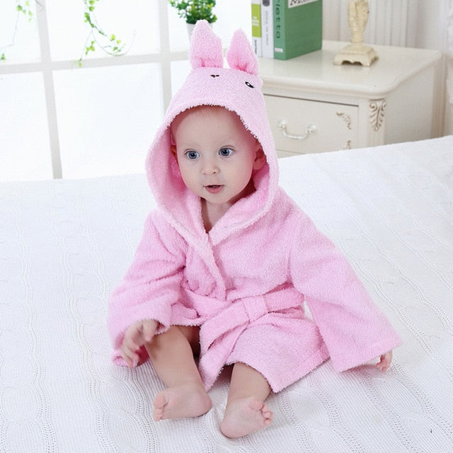 Badhanddoek met Kapuze en Diermotief