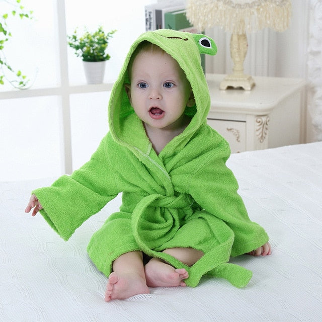 Badhanddoek met Kapuze en Diermotief