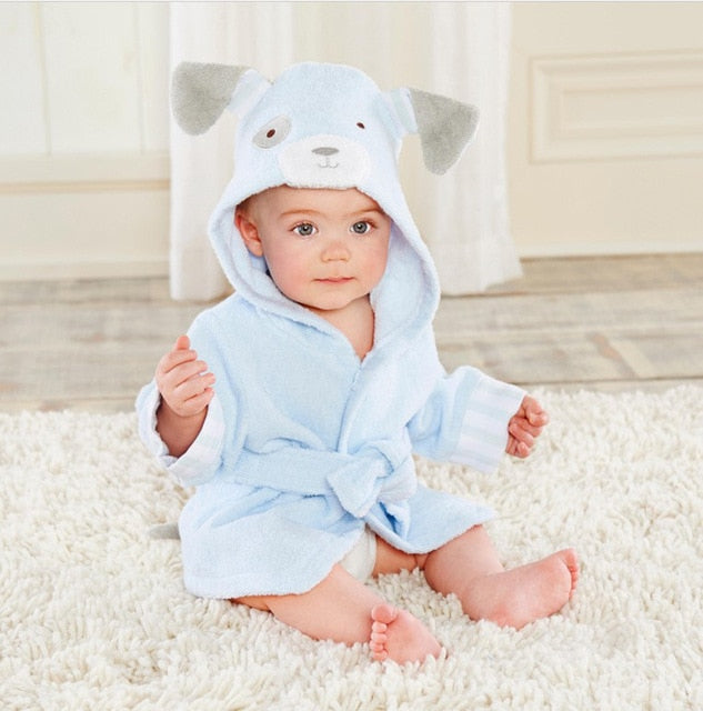 Badhanddoek met Kapuze en Diermotief
