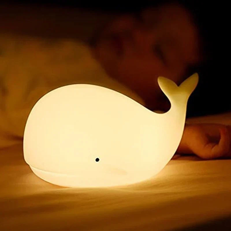 Schattige Wal Nachtlampje met Kleurverandering - GlowWhale