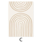 Boho Regenboog Canvas - Bohémien Abstracte Wandkunst