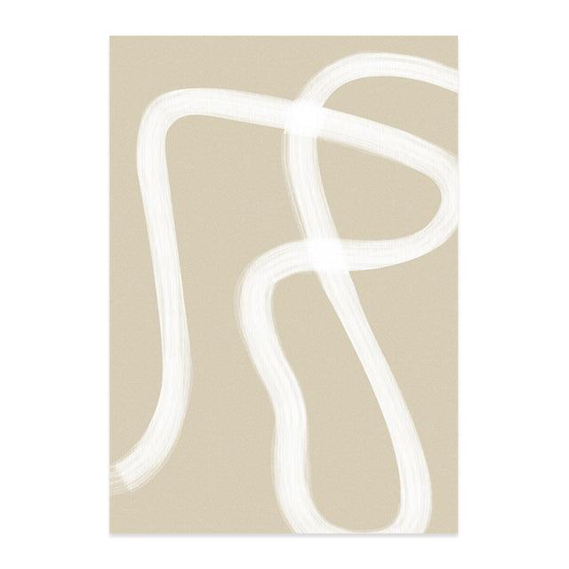 Boho Regenboog Canvas - Bohémien Abstracte Wandkunst