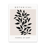 Boho Botanische Bladeren Canvas - Abstracte Wanddecoratie