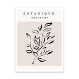Boho Botanische Bladeren Canvas - Abstracte Wanddecoratie