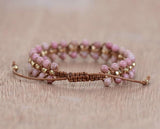 Rhodoniet "Hartenergie" Armband - Amara