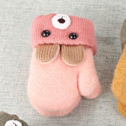Gevoerde Kinderwantjes met konijnenmotief & koord – 1+1 Gratis – 0–4 jaar