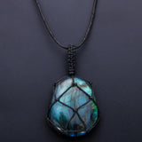 Drakenhart Labradoriet Ketting - Astrid