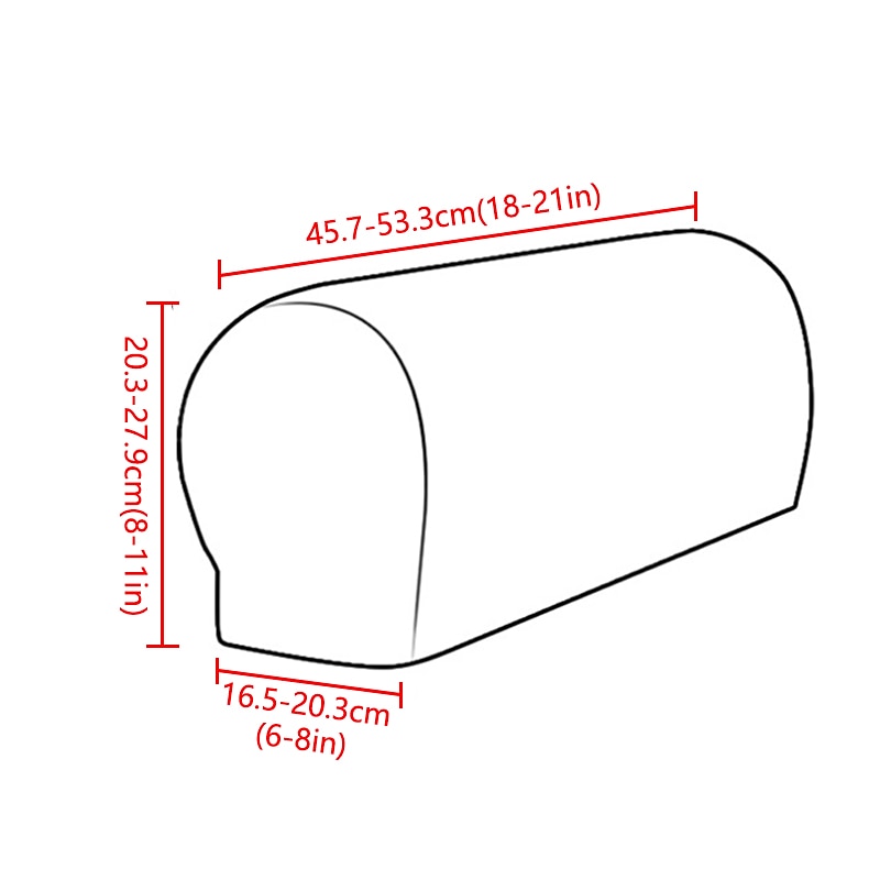 Stretch Armleuninghoezen – Spandex Hoezen voor Stoelen & Fauteuils, Set van 2, Bordeaux