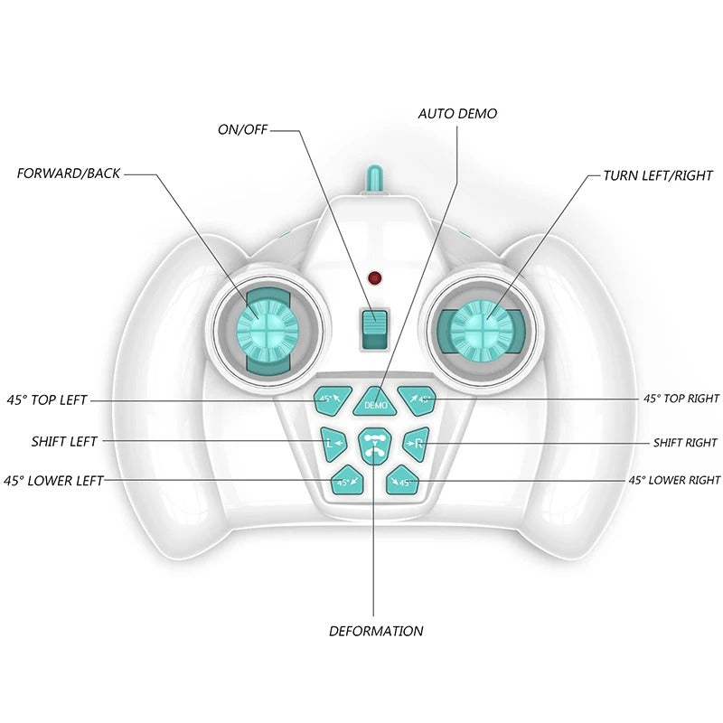 Handbestuurde Dubbelzijdige Speelauto