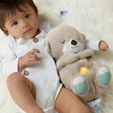 Rustgevend pluche knuffeldier met ademritme & slaapgeluid – Snoozie