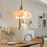 Floral Retro Glas Hanglamp – Vintage Elegant met Tijdloze Charme
