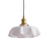 Floral Retro Glas Hanglamp – Vintage Elegant met Tijdloze Charme