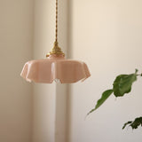 Floral Retro Glas Hanglamp – Vintage Elegant met Tijdloze Charme