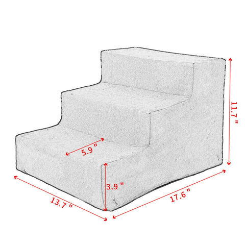 3 Stap Portable Honden Trappen Voor Hoog Bed