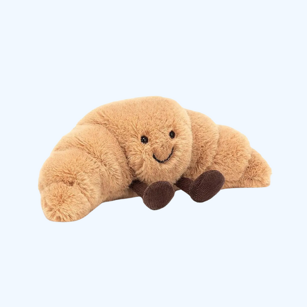 Cadeau Pop Croissant Knuffel - Lachend Brood Kussen