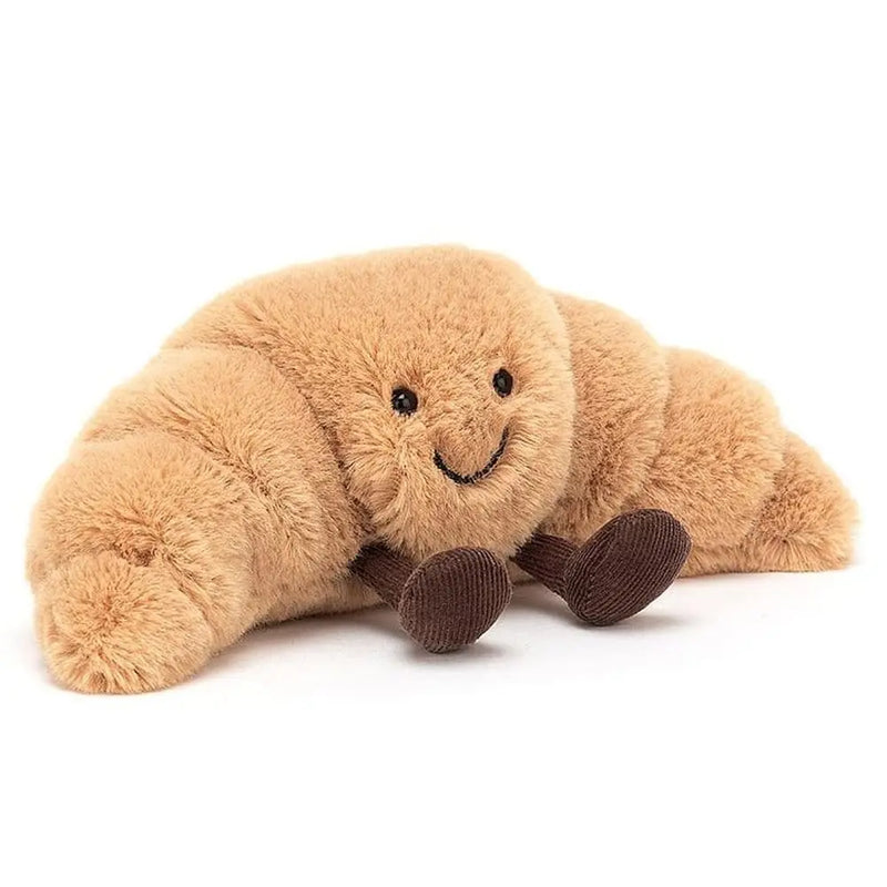 Cadeau Pop Croissant Knuffel - Lachend Brood Kussen
