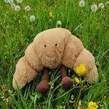 Cadeau Pop Croissant Knuffel - Lachend Brood Kussen