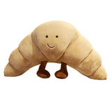 Cadeau Pop Croissant Knuffel - Lachend Brood Kussen