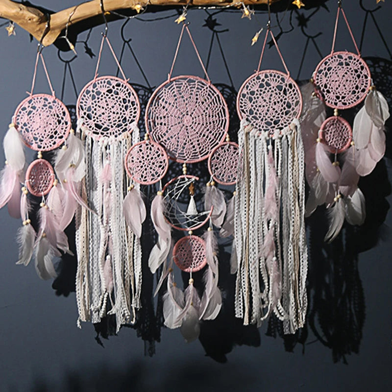 Boheemse Dromenvanger Set - Handgeweven Decoratie | 5 Stuks